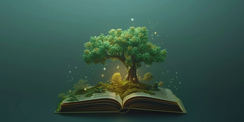 Extrait du roman Quercus avec un chêne en forêt